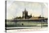 Cedar Rapids, Iowa - Panoramic Exterior View of Union Station-Lantern Press-Stretched Canvas