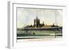 Cedar Rapids, Iowa - Panoramic Exterior View of Union Station-Lantern Press-Framed Art Print