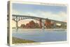 Cedar Street Bridge, Peoria, Illinois-null-Stretched Canvas