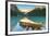 Cedar-Strip Canoe at Lake Louise, Banff National Park-Miles Ertman-Framed Photographic Print