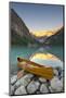 Cedar-Strip Canoe at Lake Louise, Banff National Park-Miles Ertman-Mounted Photographic Print