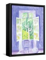 Cedars Through the Window, 1987-Marie Hugo-Framed Stretched Canvas