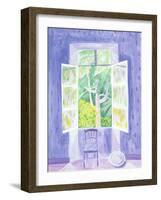 Cedars Through the Window, 1987-Marie Hugo-Framed Giclee Print