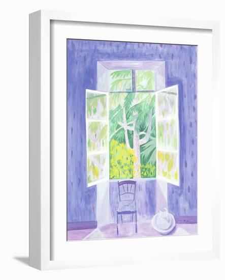 Cedars Through the Window, 1987-Marie Hugo-Framed Giclee Print