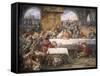 Cedric's Toast, 1859-John Gilbert-Framed Stretched Canvas