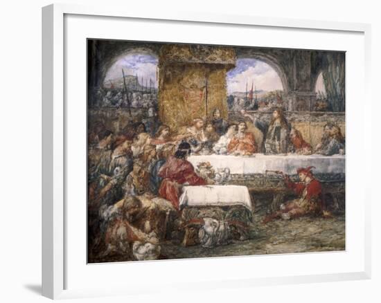 Cedric's Toast, 1859-John Gilbert-Framed Giclee Print