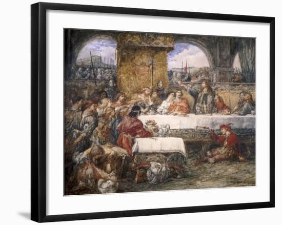 Cedric's Toast, 1859-John Gilbert-Framed Giclee Print