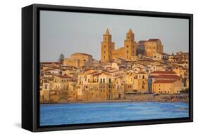 Cefalu, Sicily, Italy, Europe-Marco Simoni-Framed Stretched Canvas