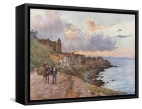 Cefalu: Sunset-Alberto Pisa-Framed Stretched Canvas