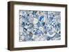 Ceiling decorated with blue and white chinaware in the Porcelain House, Tianjin, China-Keren Su-Framed Photographic Print