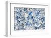 Ceiling decorated with blue and white chinaware in the Porcelain House, Tianjin, China-Keren Su-Framed Photographic Print