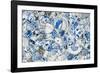 Ceiling decorated with blue and white chinaware in the Porcelain House, Tianjin, China-Keren Su-Framed Photographic Print