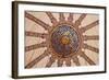 Ceiling Decoration in the Blue Mosque. Istanbul. Turkey-Tom Norring-Framed Photographic Print