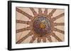 Ceiling Decoration in the Blue Mosque. Istanbul. Turkey-Tom Norring-Framed Photographic Print