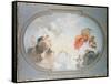 Ceiling Design Depicting the Apotheosis of Flora-Jacob De Wit-Framed Stretched Canvas