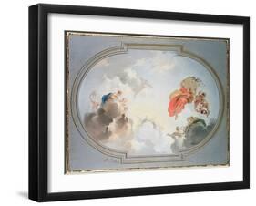 Ceiling Design Depicting the Apotheosis of Flora-Jacob De Wit-Framed Giclee Print