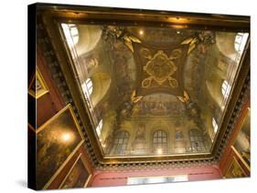 Ceiling Detail in a Room of the Palace of Versailles, Paris, France-Jim Zuckerman-Stretched Canvas