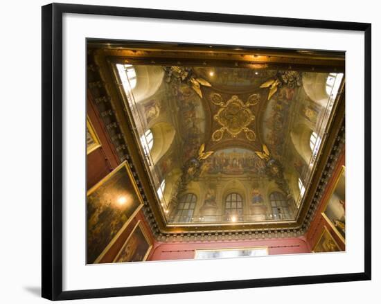 Ceiling Detail in a Room of the Palace of Versailles, Paris, France-Jim Zuckerman-Framed Photographic Print