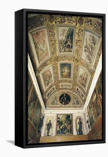 Ceiling Detail, Studiolo of Francesco I-null-Framed Stretched Canvas