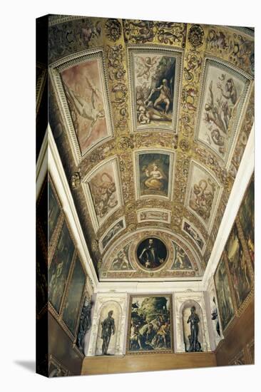 Ceiling Detail, Studiolo of Francesco I-null-Stretched Canvas