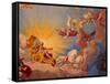 Ceiling fresco " Apotheosis of Emperor Karl VI" (1685-1740)-Paul Troger-Framed Stretched Canvas