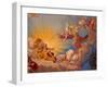 Ceiling fresco " Apotheosis of Emperor Karl VI" (1685-1740)-Paul Troger-Framed Giclee Print