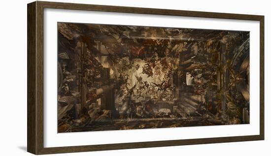 Ceiling Fresco. Martyrdom and Glory of St Pantalon-Giovanni Antonio Fumiani-Framed Photographic Print