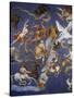 Ceiling from Sala del Mappamondo Fresco by G. De Vecchi and da Reggio-null-Stretched Canvas