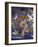 Ceiling from Sala del Mappamondo Fresco by G. De Vecchi and da Reggio-null-Framed Giclee Print