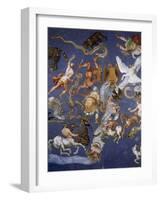 Ceiling from Sala del Mappamondo Fresco by G. De Vecchi and da Reggio-null-Framed Giclee Print