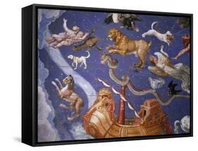 Ceiling from Sala del Mappamondo Fresco by G. De Vecchi and da Reggio-null-Framed Stretched Canvas
