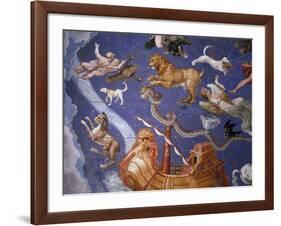 Ceiling from Sala del Mappamondo Fresco by G. De Vecchi and da Reggio-null-Framed Giclee Print