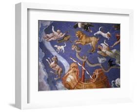 Ceiling from Sala del Mappamondo Fresco by G. De Vecchi and da Reggio-null-Framed Giclee Print