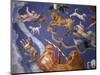 Ceiling from Sala del Mappamondo Fresco by G. De Vecchi and da Reggio-null-Mounted Giclee Print