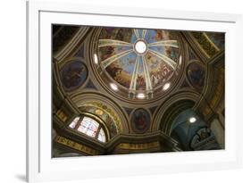 Ceiling in the Church of the Carmelite Stella Maris Monastery on Mount Carmel-Yadid Levy-Framed Photographic Print