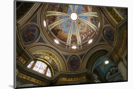 Ceiling in the Church of the Carmelite Stella Maris Monastery on Mount Carmel-Yadid Levy-Mounted Photographic Print