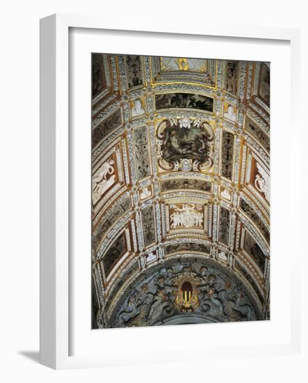 Ceiling of Golden Staircase at Doge's Palace-Jacopo Sansovino-Framed Giclee Print