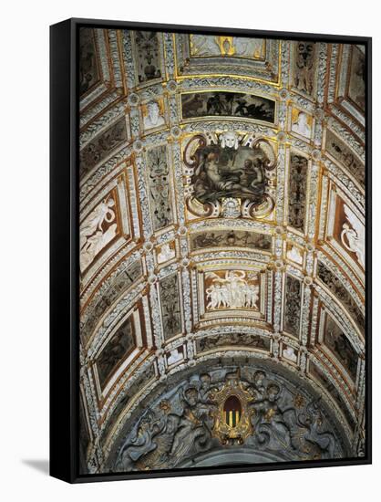 Ceiling of Golden Staircase at Doge's Palace-Jacopo Sansovino-Framed Stretched Canvas