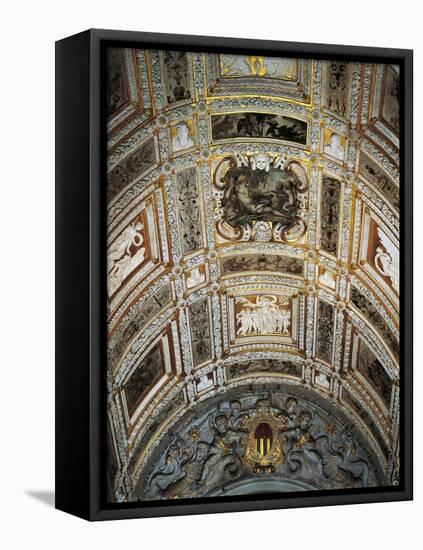 Ceiling of Golden Staircase at Doge's Palace-Jacopo Sansovino-Framed Stretched Canvas