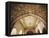 Ceiling of Khas Mahal in Agra Fort, Agra, Uttar Pradesh, India-Ian Trower-Framed Stretched Canvas