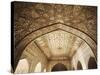 Ceiling of Khas Mahal in Agra Fort, Agra, Uttar Pradesh, India-Ian Trower-Stretched Canvas