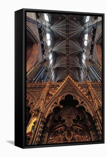 Ceiling of Nave, Westminster Abbey-null-Framed Stretched Canvas