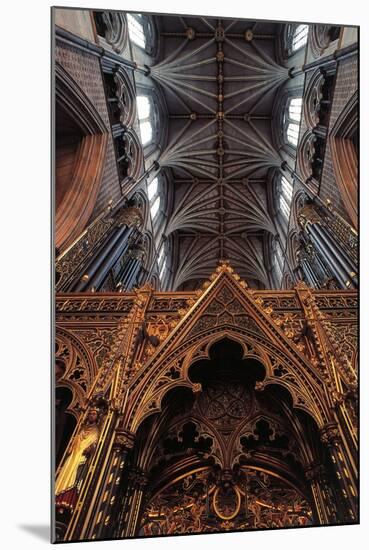 Ceiling of Nave, Westminster Abbey-null-Mounted Photographic Print