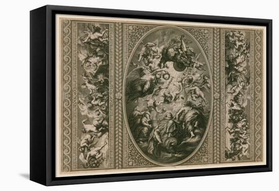 Ceiling of the Banqueting House in Whitehall-Peter Paul Rubens-Framed Stretched Canvas