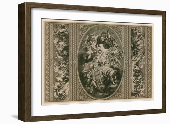 Ceiling of the Banqueting House in Whitehall-Peter Paul Rubens-Framed Giclee Print
