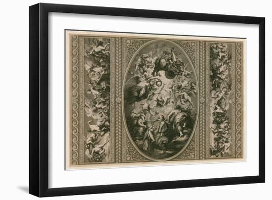 Ceiling of the Banqueting House in Whitehall-Peter Paul Rubens-Framed Giclee Print