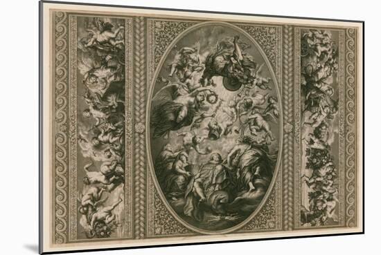 Ceiling of the Banqueting House in Whitehall-Peter Paul Rubens-Mounted Giclee Print
