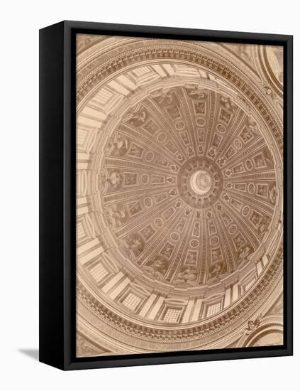 Ceiling of the Cupola of St. Peter's Basilica-null-Framed Stretched Canvas