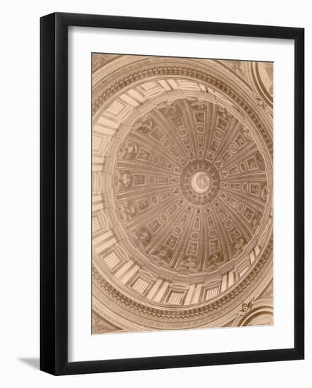 Ceiling of the Cupola of St. Peter's Basilica-null-Framed Photographic Print