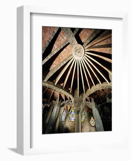 Ceiling of the Guell Crypt, 1908-15-Antoni Gaudí-Framed Giclee Print